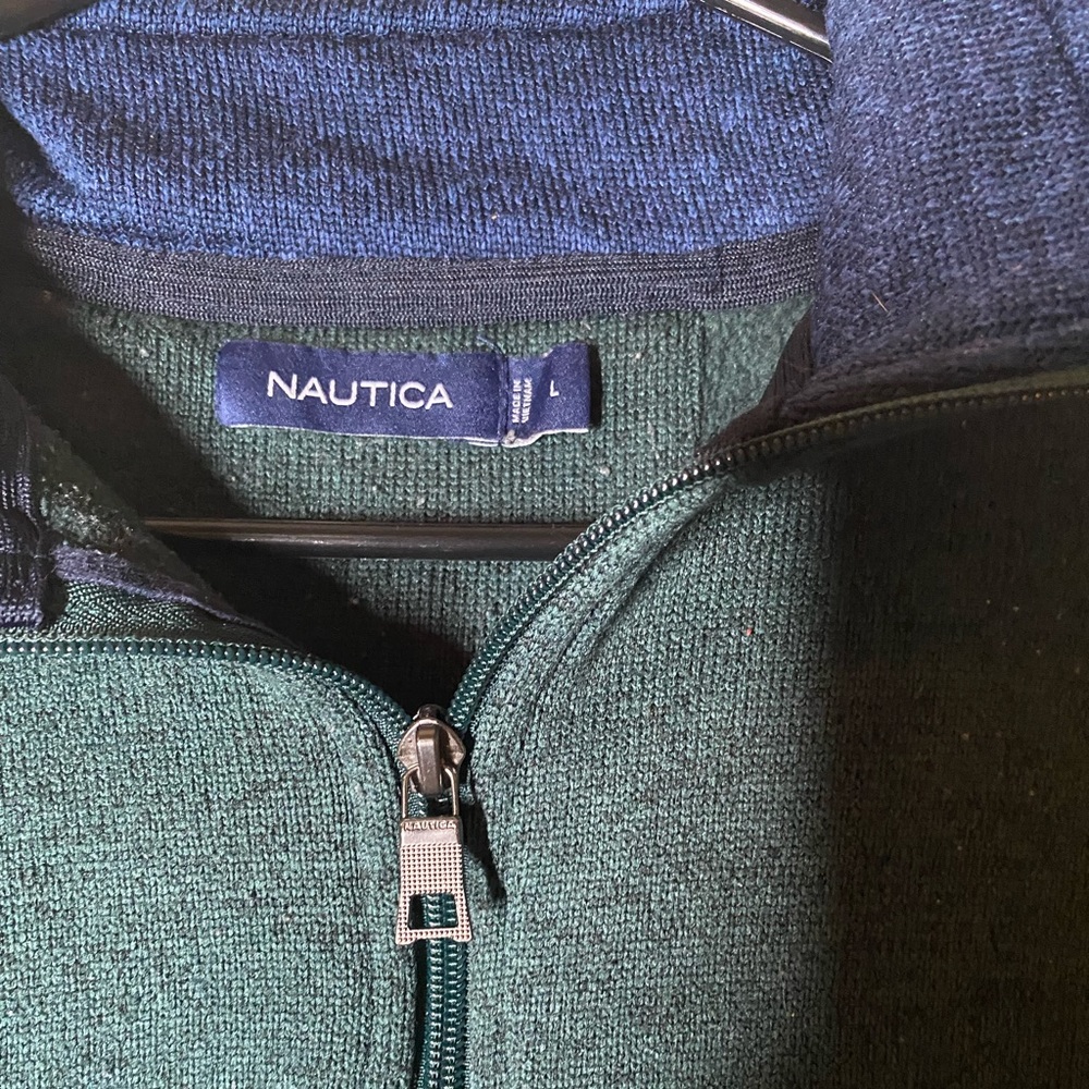 Nautical quarter zip size L